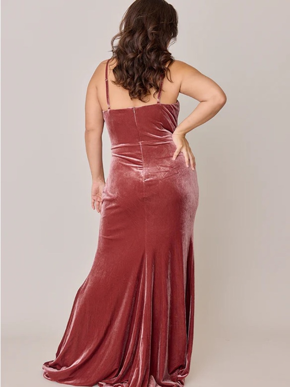 REVELRY Velvet Rory dress - size 14, color terracotta - Picture 2 of 5